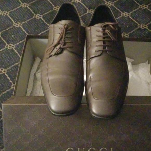 Gucci Men's Brown Oxfords - Picture 1 of 4